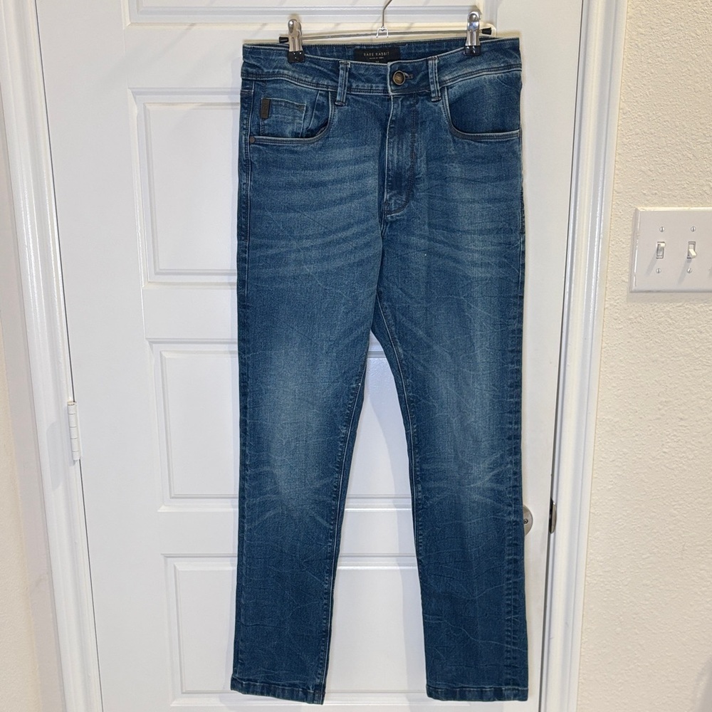 Rare Rabbit Dunker Slim Fit Jeans Size 30 Navy Wash Denim